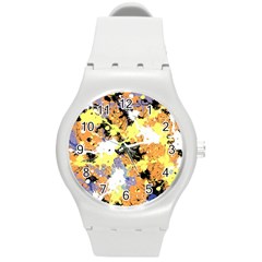 Abstract #9 Round Plastic Sport Watch (m) by Uniqued