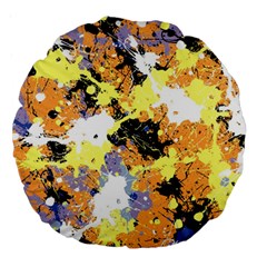 Abstract #10 Large 18  Premium Round Cushions by Uniqued