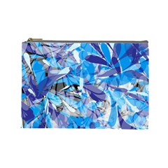 Abstract Floral Cosmetic Bag (large)  by Uniqued