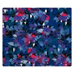 Abstract Floral #3 Double Sided Flano Blanket (Small)  50 x40  Blanket Front