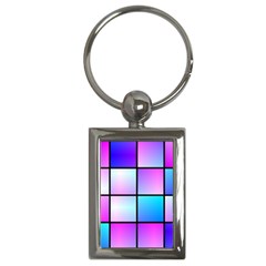 Gradient squares pattern  			Key Chain (Rectangle)