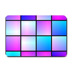 Gradient Squares Pattern  			small Doormat by LalyLauraFLM