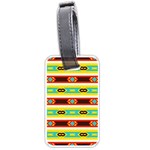 Rhombus stripes and other shapes 			Luggage Tag (one side) Front