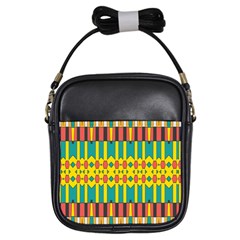 Shapes And Stripes  			girls Sling Bag by LalyLauraFLM