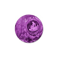 Vintage Purple Lady Cameo Golf Ball Marker by BrightVibesDesign