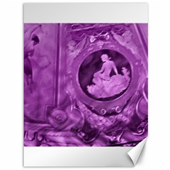 Vintage Purple Lady Cameo Canvas 36  X 48   by BrightVibesDesign