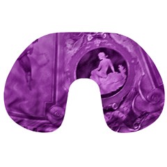 Vintage Purple Lady Cameo Travel Neck Pillows