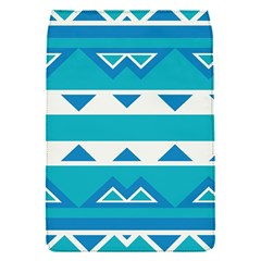 Blue triangles and stripes  			Removable Flap Cover (S)