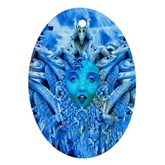Medusa Metamorphosis Oval Ornament (two Sides) by icarusismartdesigns