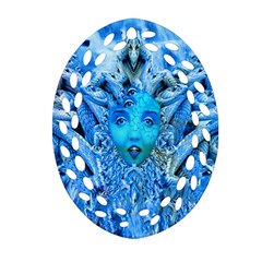 Medusa Metamorphosis Ornament (oval Filigree)  by icarusismartdesigns