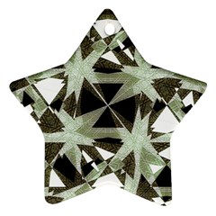 Modern Camo Print Star Ornament (two Sides)  by dflcprints