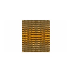 Yellow Gold Khaki Glow Pattern Satin Wrap