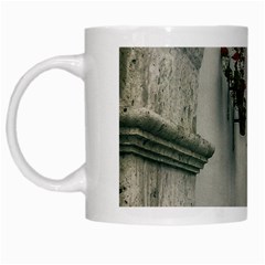 Colonial Street Of Arequipa City Peru White Mugs by dflcprints