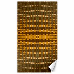 Yellow Gold Khaki Glow Pattern Canvas 40  x 72  