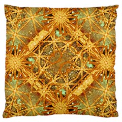 Digital Abstract Geometric Collage Standard Flano Cushion Case (one Side) by dflcprints