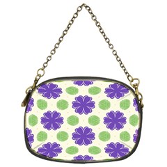 Purple Flowers Pattern        	chain Purse (two Sides) by LalyLauraFLM