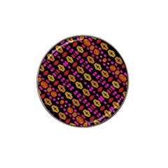 Stylized Floral Stripes Collage Pattern Hat Clip Ball Marker (10 Pack) by dflcprints