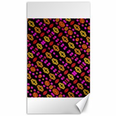 Stylized Floral Stripes Collage Pattern Canvas 40  X 72   by dflcprints