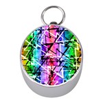 Multicolor Geometric Grunge Mini Silver Compasses Front