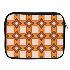 Flowers And Squares Pattern     			apple Ipad 2/3/4 Zipper Case by LalyLauraFLM