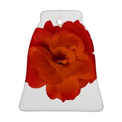 Red Rose Photo Bell Ornament (2 Sides)