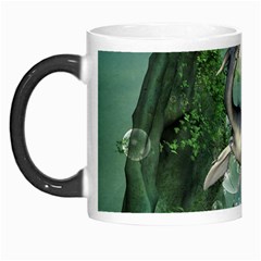 Awesome Seadraon In A Fantasy World With Bubbles Morph Mugs by FantasyWorld7