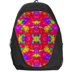 Multicolor Floral Check Backpack Bag by dflcprints