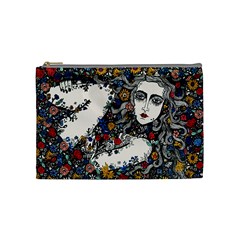 Flower Woman Cosmetic Bag (medium)