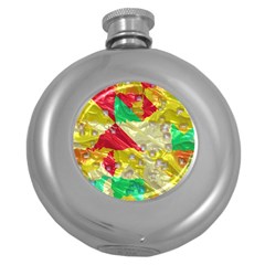 Colorful 3d Texture   			hip Flask (5 Oz) by LalyLauraFLM