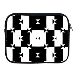 Black And White Check Pattern Apple Ipad 2/3/4 Zipper Cases by dflcprints