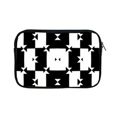 Black And White Check Pattern Apple Ipad Mini Zipper Cases by dflcprints