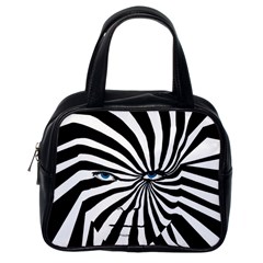 Zebra Classic Handbag (one Side) by DryInk