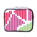 Vertical stripes    			Mini Toiletries Bag (One Side) Front