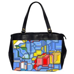 3d shapes Oversize Office Handbag (2 Sides)