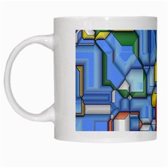 3d shapes White Mug