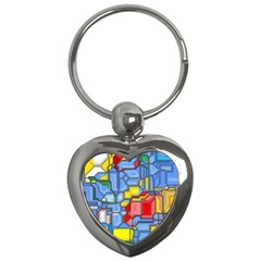 3d shapes 			Key Chain (Heart)