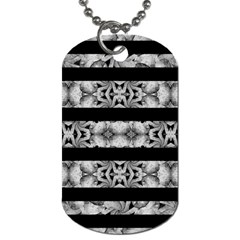 Alien Seamless Stripes Dog Tag (two Sides)