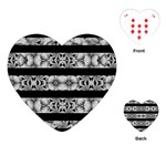 Alien Seamless Stripes Playing Cards (Heart)  Front