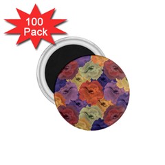 Vintage Floral Collage Pattern 1 75  Magnets (100 Pack) 