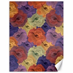 Vintage Floral Collage Pattern Canvas 18  X 24  