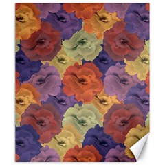 Vintage Floral Collage Pattern Canvas 20  X 24  