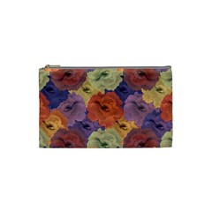 Vintage Floral Collage Pattern Cosmetic Bag (small)  by dflcprints