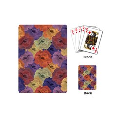 Vintage Floral Collage Pattern Playing Cards (mini) 