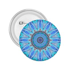 Sapphire Ice Flame, Light Bright Crystal Wheel 2 25  Buttons by DianeClancy