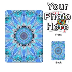 Sapphire Ice Flame, Light Bright Crystal Wheel Multi-purpose Cards (rectangle) 