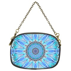 Sapphire Ice Flame, Light Bright Crystal Wheel Chain Purses (one Side)  by DianeClancy