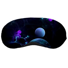 The Music Of My Goddess, Abstract Cyan Mystery Planet Sleeping Masks by DianeClancy