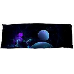 The Music Of My Goddess, Abstract Cyan Mystery Planet Body Pillow Case (dakimakura) by DianeClancy