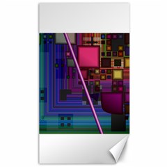 Jewel City, Radiant Rainbow Abstract Urban Canvas 40  X 72   by DianeClancy