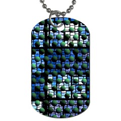 Looking Out At Night, Abstract Venture Adventure (venture Night Ii) Dog Tag (one Side) by DianeClancy